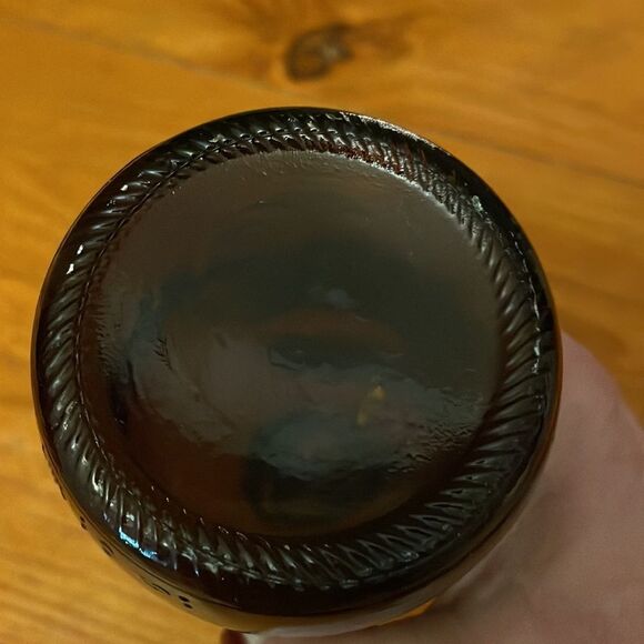 Antique Grolsch amber brown beer bottle w/porcelain flip swing top marked - Picture 10 of 15